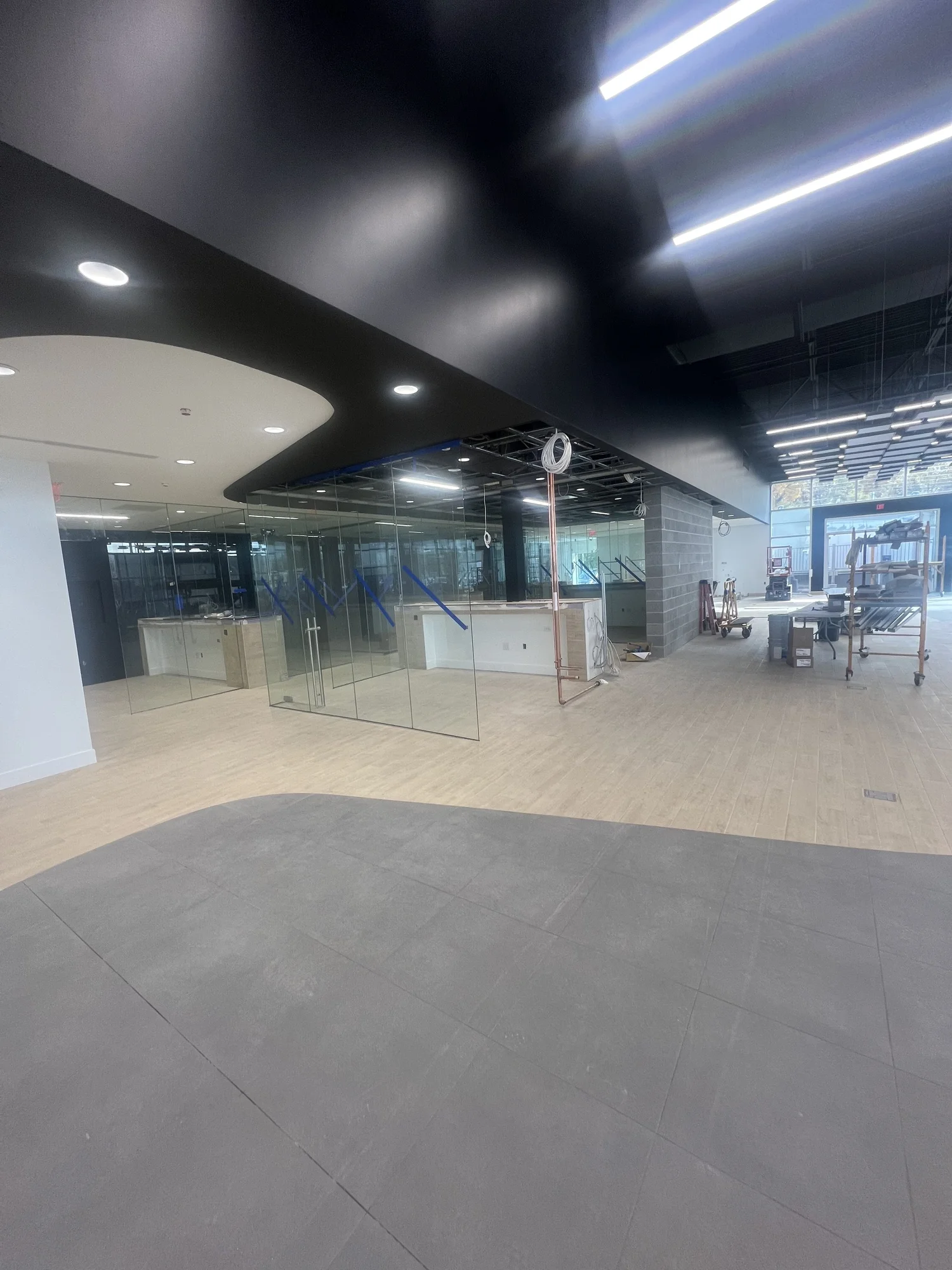 Mercedes Benz showroom tile installation by Queen City Tile & Stone
